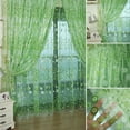 thumbnail image 5 of Yinrunx Floral Curtains Sheer Curtain Lace Curtains Bohemian Curtains Farmhouse Curtains for Living Room Yellow Curtains for Living Room Living Room Curtains for Windows Yellow Curtains for Bedroom, 5 of 6