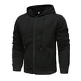 thumbnail image 4 of Wyzesi Boys Sweatshirtss Size 6-7 Grey Male Autumn and Winter Color Block Hoodie Color Block Hood Pullover Thread Drawstring Sweatshirt, 4 of 4