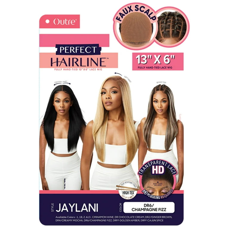 Outre Perfect Hair Line Synthetic 13x6 Lace Front Wig - JAYLANI (DR4/CRMCH)  