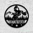 thumbnail image 4 of Craftnamesign Custom Motocross Biker Metal Wall Art LED Lights, Custom Dirt Bike Name Sign, 4 of 5