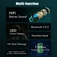 thumbnail image 3 of WILLED Neckband Bluetooth Headphones with Mic, Sport V5.2 Wireless Earbuds 120H Playback LED Power Display Earphones, HiFi Stereo 8 EQ Sound Effects, Portable Sweat Proof Headset for Music Gym Running, 3 of 9