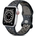 thumbnail image 1 of Correas Compatible con Apple Watch 38mm 40mm 41mm 42mm 44mm 45mm 46mm 49mm, Correa Deportiva Silicona con Agujeros de Aire Transpirables para iWatch Series 11 10 9 8 7 6 5 4 3 2 1 SE Ultra, 1 of 18