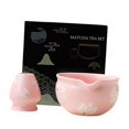thumbnail image 2 of 2 cuencos y soportes para batidor de matcha hechos a mano de porcelana con pico. D, 2 of 9
