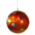 thumbnail image 1 of Vickerman M120218 Boule à Pois Orange Bonbon de 5,5 Pouces, 1 of 3