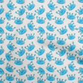 thumbnail image 1 of oneOone Georgette Viscose Light Blue Fabric Kids Crab Craft Projects Decor Fabric Printed By The Yard 42 Inch Wide, 1 of 4