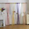thumbnail image 4 of Summark Faux Linen Sheer Curtains Voile Grommet Ombre Semi Sheer Curtains for Bedroom Living Room Set of 2 Curtain Panels 39 x 78 inch, 4 of 4