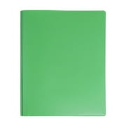 LKXGBMY 3-Prong 2-Pocket Poly Folder, 1Pack Plastic Folders with Pockets and Prong Holds Letter Size Paper, Plastic Pockets Folder for Office and Home, Green