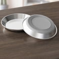 thumbnail image 4 of Cififendec Non Slip Thickened Pet Bowl, 4.72", Stainless Steel Wide Shallow Anti Vomit Feeding Dish for Indoor Kitten Cat Dry Wet Food Water Feeder Bowl, 4 of 5