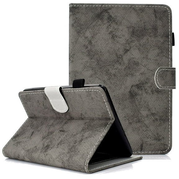 Allytech Case Fits for All-New Kindle Paperwhite (11th Gen), Paperwhite 2021 6.8" Case, Premium PU Leather Folding Stand Wallet Case with Auto Sleep Wake for Amazon Paperwhite 11th Gen 2021, Gray