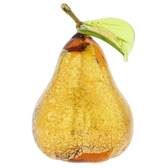 GlassOfVenice Murano Glass Pear Figurine