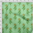 thumbnail image 4 of oneOone Viscose Jersey Sea Green Fabric Floral Craft Projects Decor Fabric Printed By The Yard 60 Inch Wide, 4 of 4