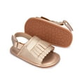 Meckior Baby Girls Shoes Infant Tassels Summer Sandals for Newborn 018