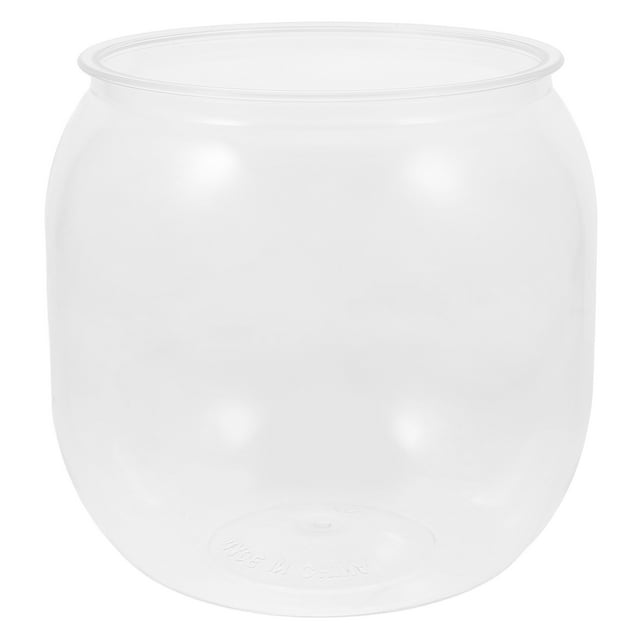 KAKOWELY Bol à Poisson en Plastique Incassable Bol à Poisson Transparent Bol à Poisson de Bureau Petit Bol à Poisson en Plastique Bol à Poisson en Plastique Transparent de Bureau Petit Aquarium Bol à Poisson Rouge pour la Maison