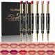 thumbnail image 1 of Juego de maquillaje de delineador de labios y lápiz labial 6 piezas 2 en 1 Juego de lápiz labial de doble cabeza Juego de regalo de lápiz labial mate resistente al agua de larga duración para DailyTra, 1 of 5