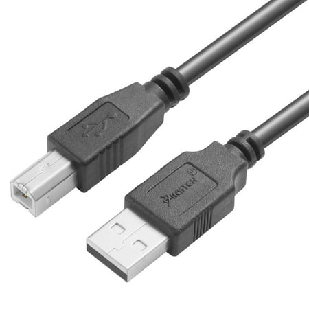 Insten 10ft USB A to USB B Printer Cable High Speed USB 2.0 Type A Male to Type B Male Printer Scanner Cable Cord 10' for HP Printer Epson Printer Canon