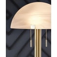 thumbnail image 3 of Signature Design by Ashley Tobbinsen 61" Art Deco Glass Dome Metal Floor Lamp with Pull Chains, Brass, 3 of 5