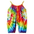 thumbnail image 2 of Toddle Sleeveless Jumpsuit with Tie-dye Pattern Printing Elastic Closure Clothing, 2 of 3