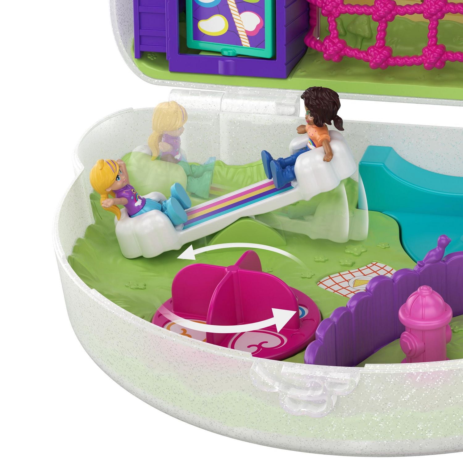 ​​​Polly Pocket Rainbow Dream Wearable Purse Compact