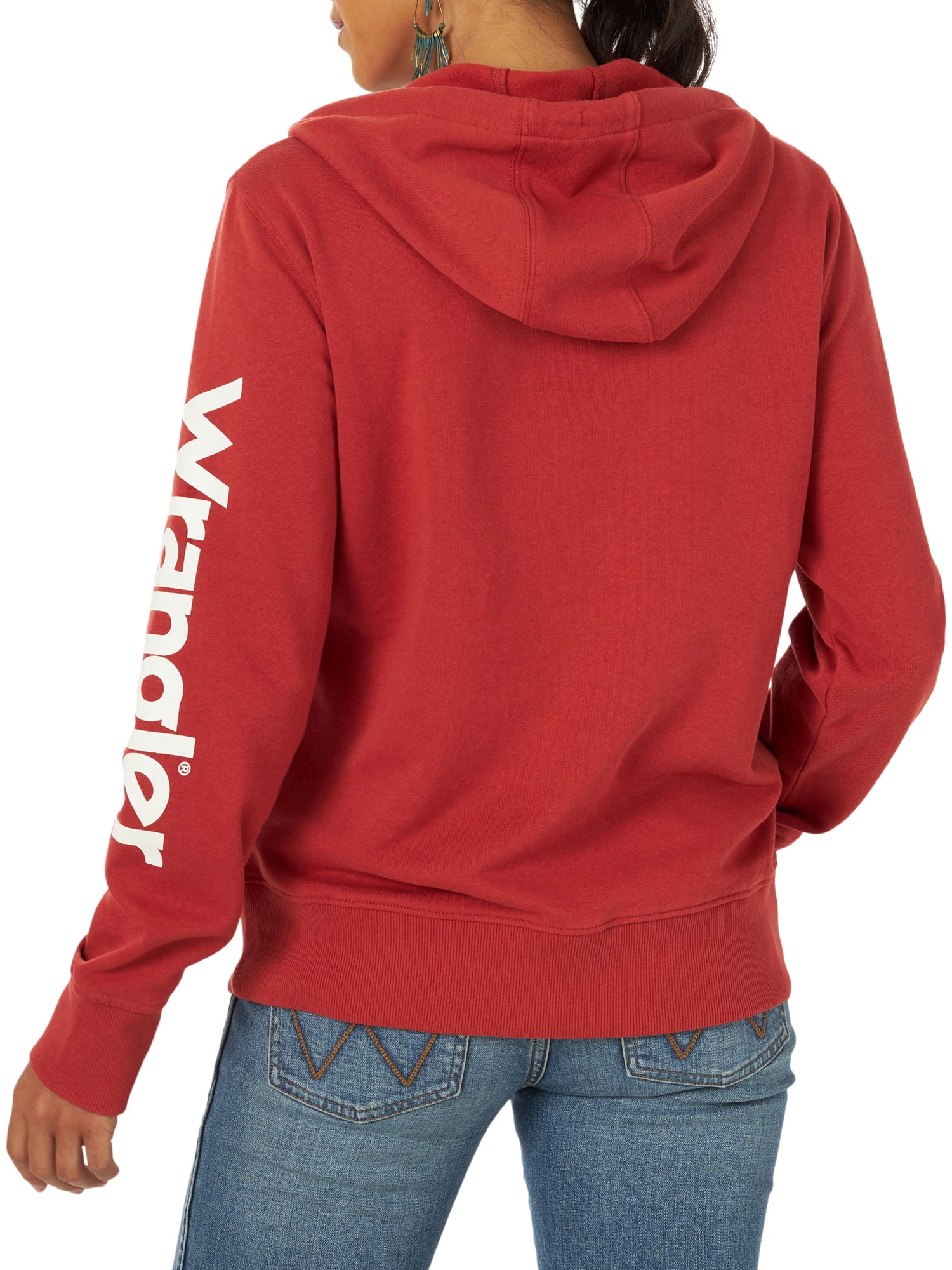 Wrangler® Women's Long Sleeve Western Logo Hoodie