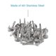 thumbnail image 4 of IMScrews 100 tornillos autoperforantes de cabeza de armadura #8 x 3/4 pulgadas, rosca estándar para trabajo en madera, acero inoxidable MDF 410, 4 of 5