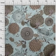 thumbnail image 3 of oneOone Silk Tabby Light Blue Fabric Asian Floral Sewing Material Print Fabric By The Yard 42 Inch Wide, 3 of 4