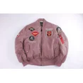 thumbnail image 1 of Veste Bomber Homme Automne Hiver Coupe-Vent Imperméable MA-1 Armée Vintage Pilote Moto Aviateur, 1 of 5