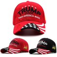 thumbnail image 3 of Embroidery Donald Trump 2024 Hat Usa Flag Great Again President Baseball Hats, 3 of 5