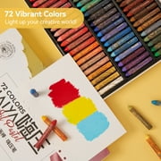 Paul Rubens Oil Pastels Set, 72 Colors HAIYA Artist Soft Oil Pastels Vibrant and Creamy, Pastels Art Supplies for Artists, Beginners, Students