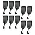 thumbnail image 3 of Ganchos de cuero S de 10x PU con gancho de almacenamiento de bucle de cuero PU conveniente ganchos versátiles versátiles para baño para la oficina del, 3 of 8