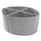 thumbnail image 4 of Revestimiento divisor de olla de cocción lenta 4 en 1, revestimiento de silicona reutilizable a prueba de fugas para olla de 6 cuartos, gris, 4 of 10