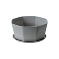 thumbnail image 6 of Hvmvliv Flowerpot Large Resin Plastic Fleshy Flower Pot with Base Support - 21x18x10cm Balcony Potted Green Radish Plant Imitation Ceramic Gray, 6 of 6