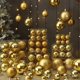 thumbnail image 4 of 6cm-20cm Christmas Decorative Balls Glossy/Matt/Glitter Gold Color Plastic Ball Xmas Tree Ornament Pendant Hanging 2024 Navidad, 4 of 5