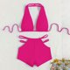 thumbnail image 4 of Trajes de baño para mujer, moda casual para mujer, color sólido, estilo cuello, traje de baño, bikini, traje de baño para mujer, trajes de baño para mujer, traje de baño para mujer, trajes de baño de, 4 of 6
