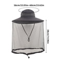 thumbnail image 3 of TIELUTT Dark Grey Hat with Face Mesh Offering Sun and for Outdoor Activities. Cookware Set Backpack 70l Water Camping Filter Hiking Back Packs Men Rechargeable Camping Light, 3 of 4