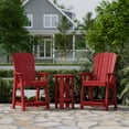 thumbnail image 2 of Wildridge Heritage Balcony Counter Chair, Cardinal Red - Outdoor Weather Resistant Recycled Plastic Furniture for Patio, 2 of 4