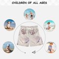 thumbnail image 6 of FORMRS Boys Swim Trunks Quick Dry Mesh Liner Boardshorts Sizes XS-XL, Purple Watercolor Seashells, 6 of 7