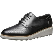 Clarks 26142566: Women's Sharon Crystal Dark Pewter Leather Oxford