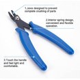 thumbnail image 3 of Herramienta de joyería, alicates para cuentas (13,5 cm, azul), alicates de gancho con mango de PVC, alicates de punta puntiaguda para reparación de líneas, alicates de bricolaje, 3 of 5