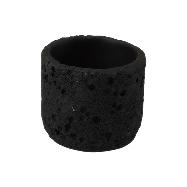 Macetas carnosas Bewildely con polvo de piedra natural para interiores y exteriores negro