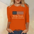 thumbnail image 2 of MEICHEN 250 Anniversary USA Shirt Womens 250th 3/4 Sleeve Flag Graphic American Patriotic Wear Birthday T Shirt, 2 of 4