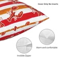 thumbnail image 3 of Pofeuu Red Lobster Print Double-sided plush pillowcase Square Throw Pillow Covers Pillows Cover for Living Room Bedroom Sofa Couch Cushion Cover（No pillow core）-12"x12", 3 of 7