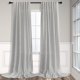 thumbnail image 1 of Cortinas Pitalk, lino y algodón, color gris claro, 213 x 213 cm, 2 paneles, 1 of 8