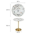 thumbnail image 5 of Lippa 20" Round Terrazzo Side Table, 5 of 6