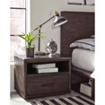 thumbnail image 2 of Modus Table de Chevet en Bois Massif McKinney en Pin Expresso, 2 of 4
