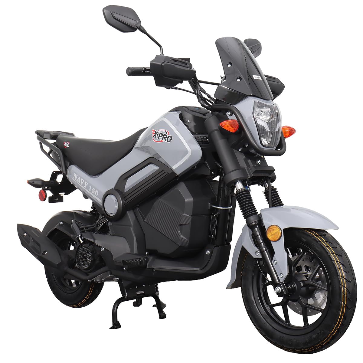 X‑Pro Navy 150cc Automatic Motorcycle – CVT Scooter with Electric & Kick Start, LED Lights, Aluminum Wheels, 149.6cc Air‑Cooled Engine