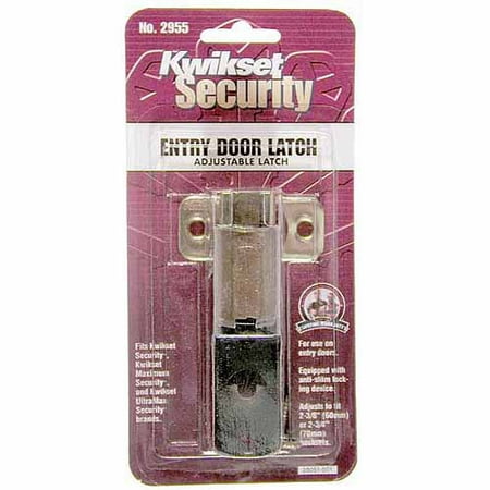 - Kwikset 81826-001 Antique Brass Adjustable Entry Door Latch
