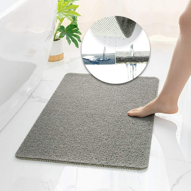 NonSlip Bathtub Mat, 24x 16 inch, Shower Mats for Bath Tub, PVC Loofah