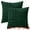 Dark Green, variant on Unique Bargains Pack of 2 Corduroy Decorative Throw Pillow Covers Grey 18" x 18"