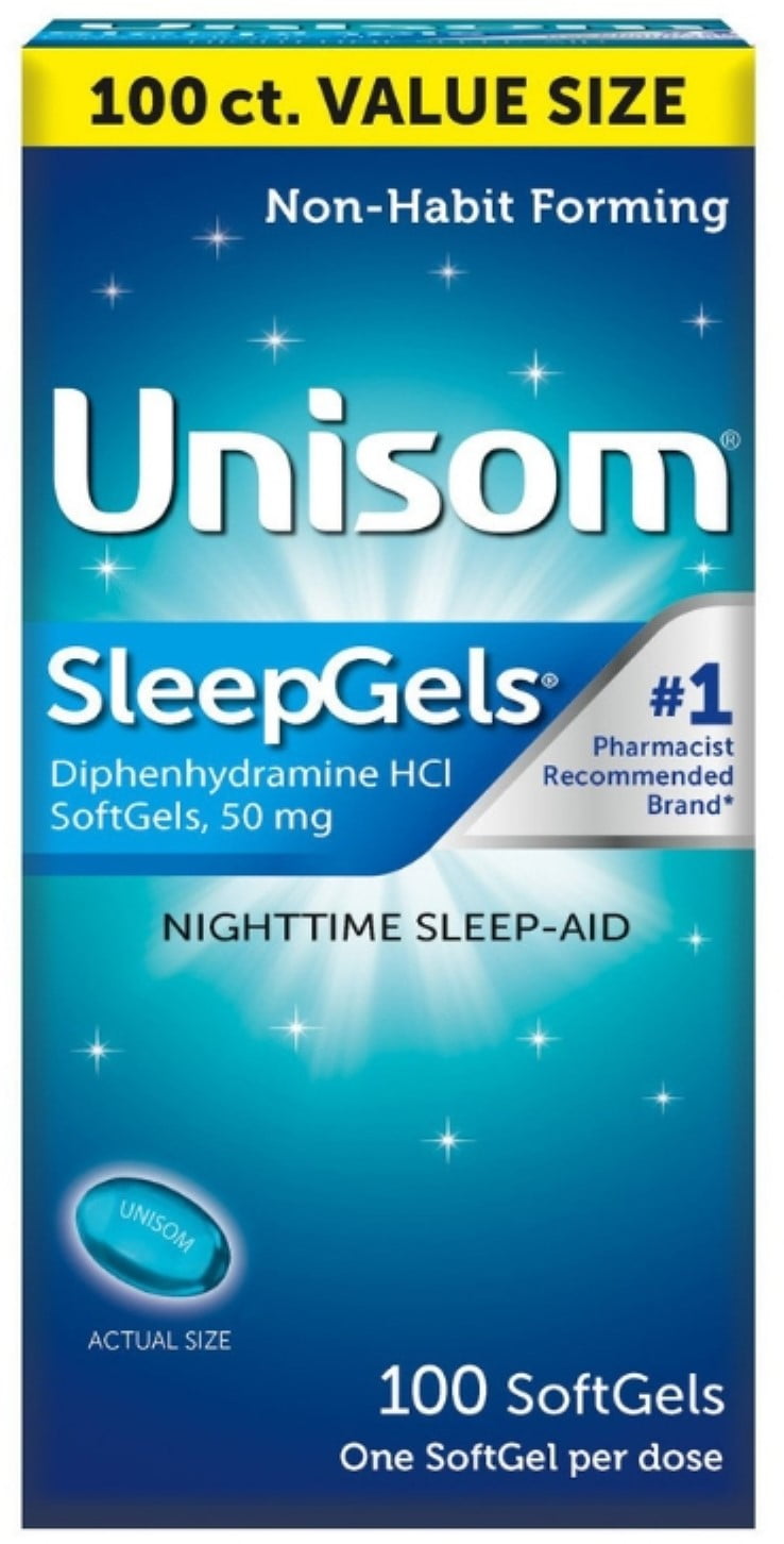 3 Pack Unisom Nighttime Sleep Aid, 100 ea