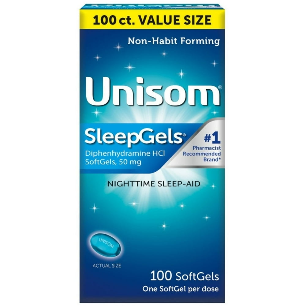 3 Pack Unisom Nighttime Sleep Aid, 100 ea